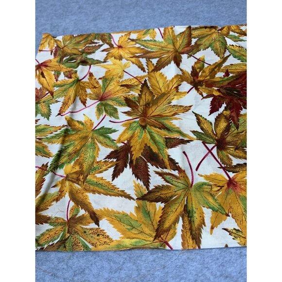 Autumn Leaf Print Cotton Fabric 18" x 22" Quilting Crafts - Picture 2 of 3